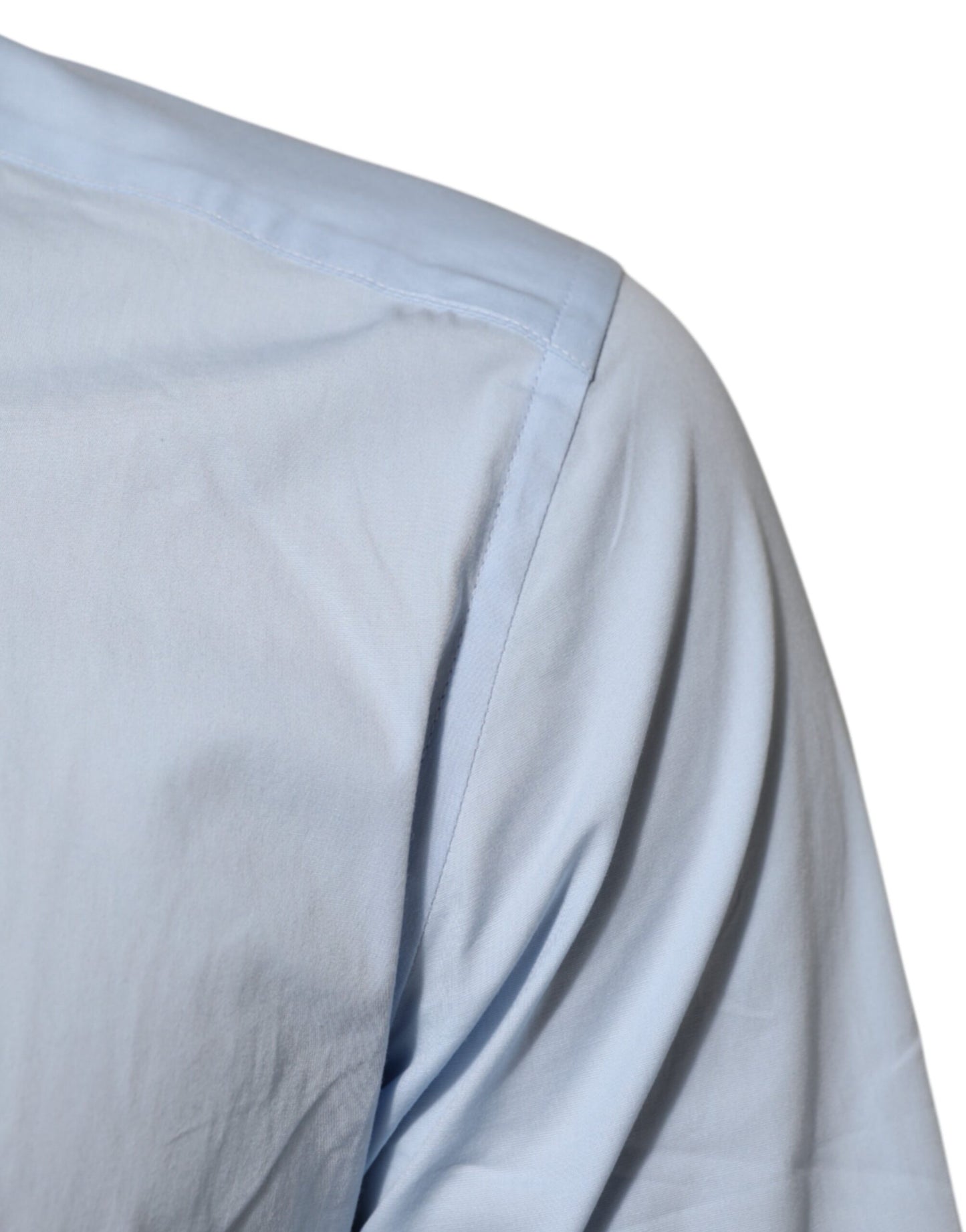 Dolce & Gabbana Light Blue Cotton GOLD Formal Men Dress Shirt