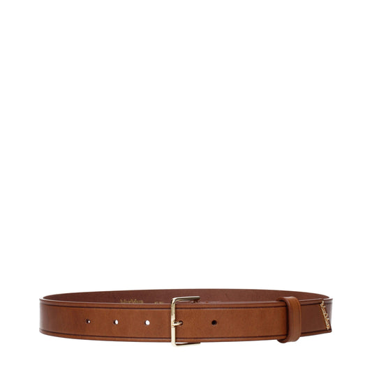 Ceintures en cuir marron Max Mara, taille standard