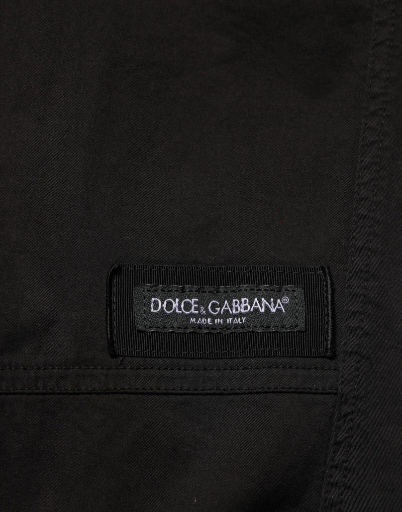 Dolce &amp; Gabbana zwarte katoenen cargo joggingsbroek
