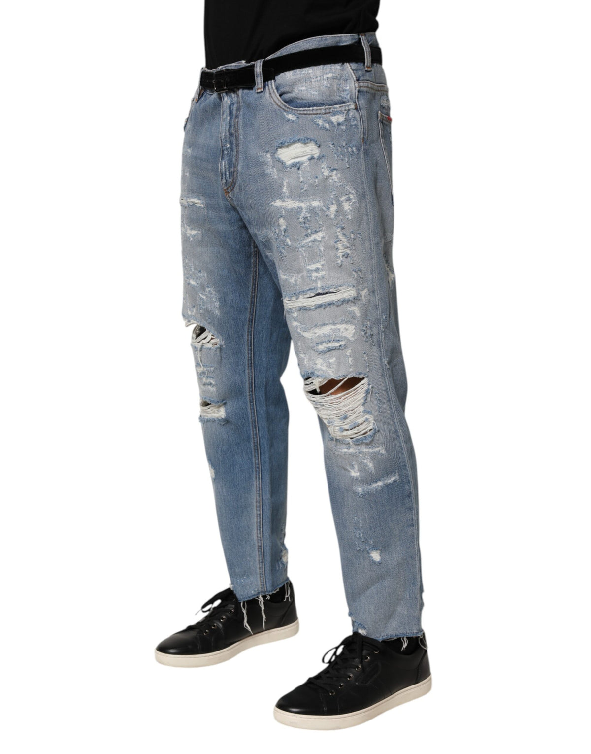 Jean Dolce &amp; Gabbana bleu délavé et déchiré