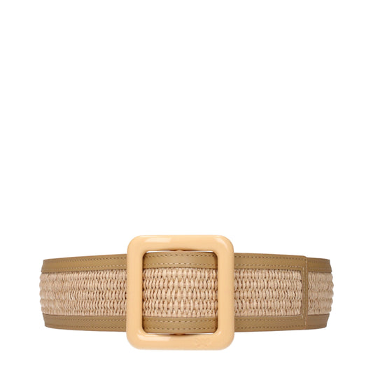 Ceintures en raffia beige de Max Mara