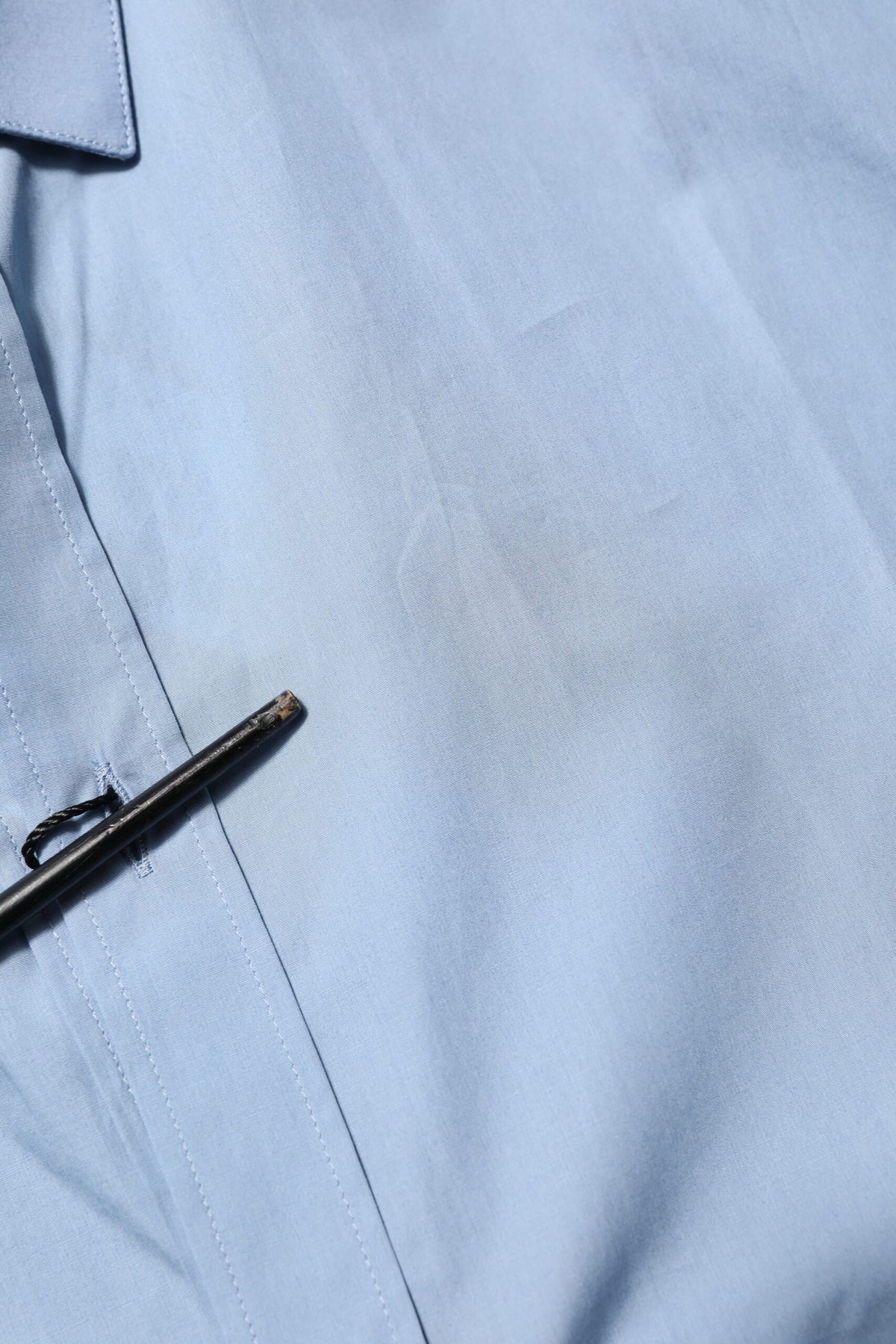 Chemise habillée Dolce &amp; Gabbana bleue en coton à col doré