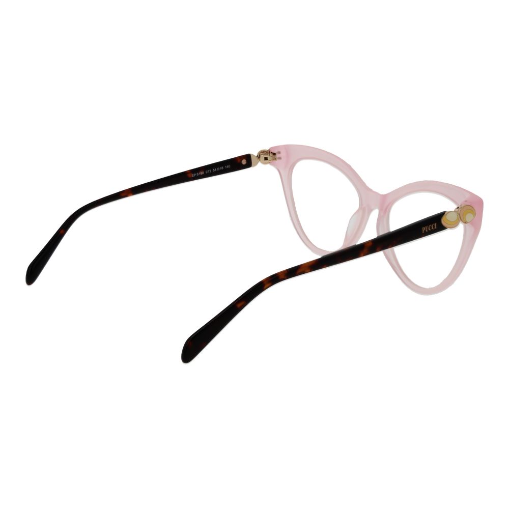 Emilio Pucci Pink Women Glasses Frame - Elegant Cat-Eye Style