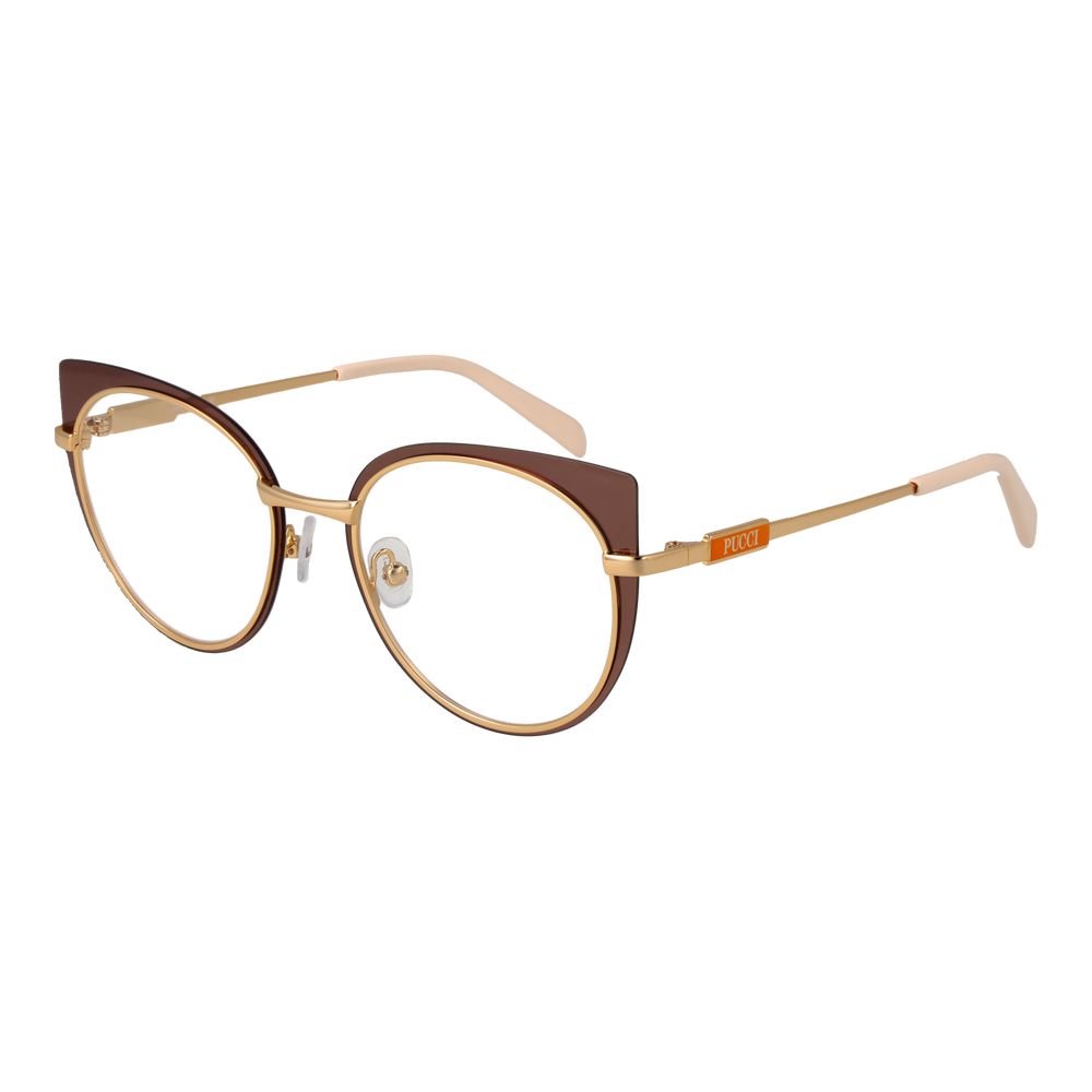 Emilio Pucci Brown Women Glasses Frame - Stylish Butterfly Design