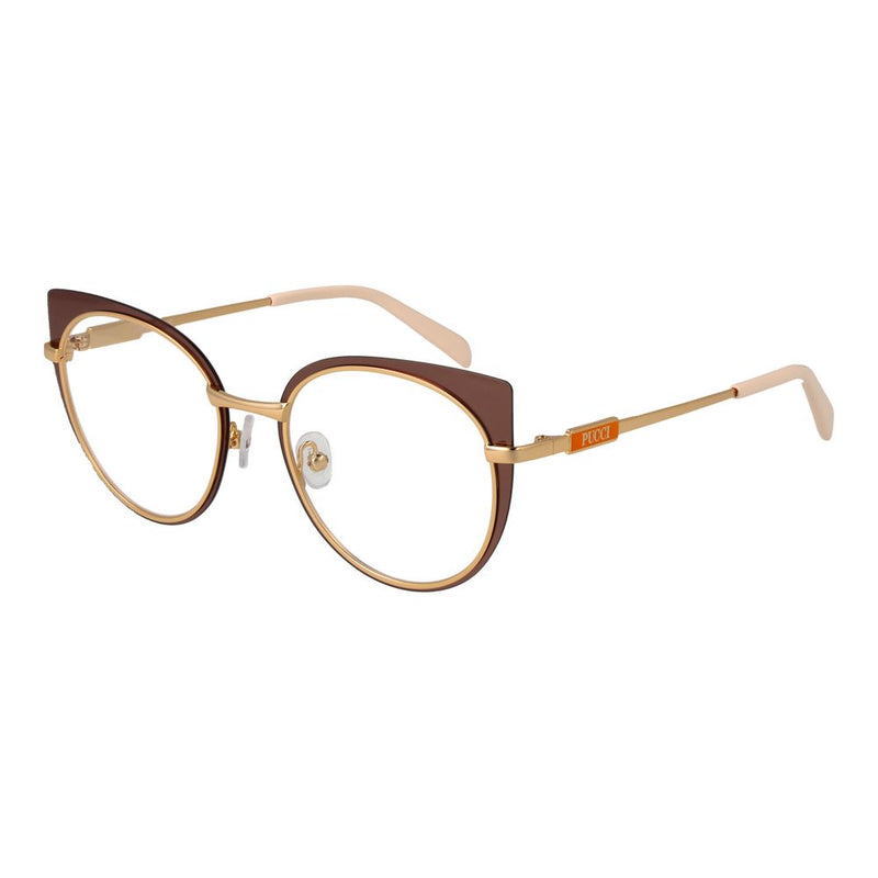 Emilio Pucci Brown Women Glasses Frame - Stylish Butterfly Design