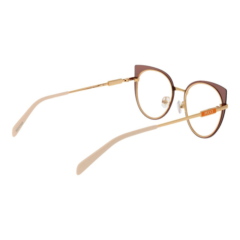 Emilio Pucci Brown Women Glasses Frame - Stylish Butterfly Design