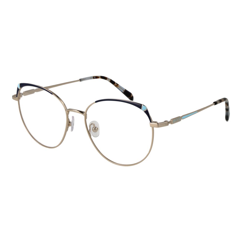 Emilio Pucci Gold Women Glasses Frame - Luxury Eyewear