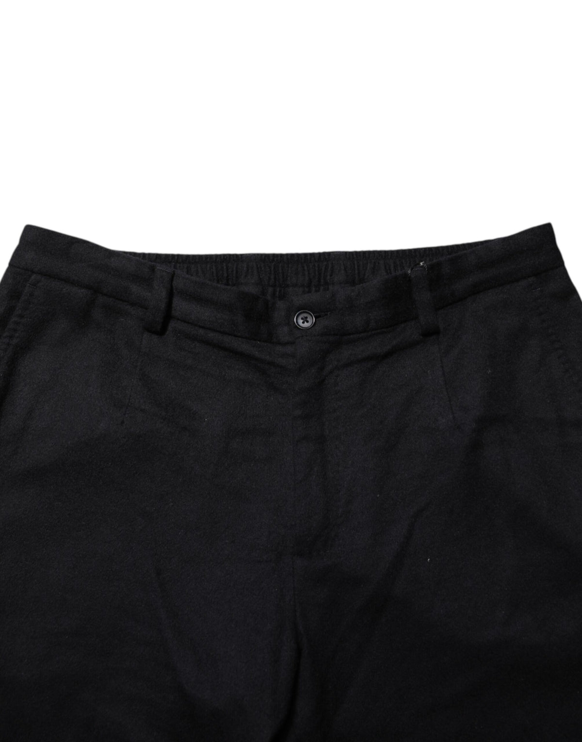 Pantalon habillé en cachemire noir Dolce &amp; Gabbana pour homme