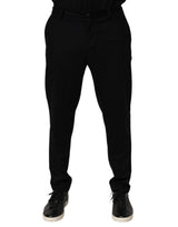 Robe en cachemire noir Dolce &amp; Gabbana, pantalon habillé