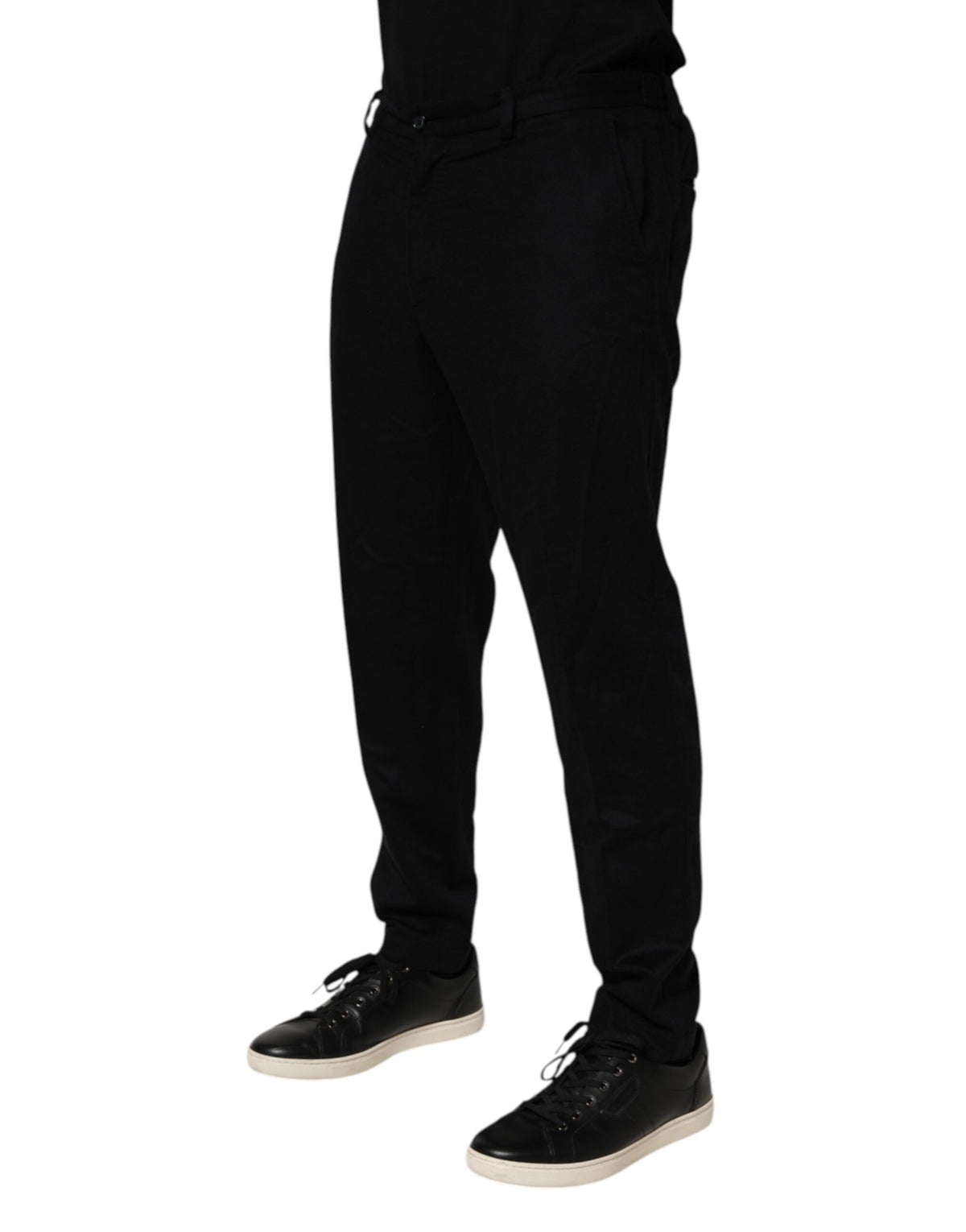 Robe en cachemire noir Dolce &amp; Gabbana, pantalon habillé