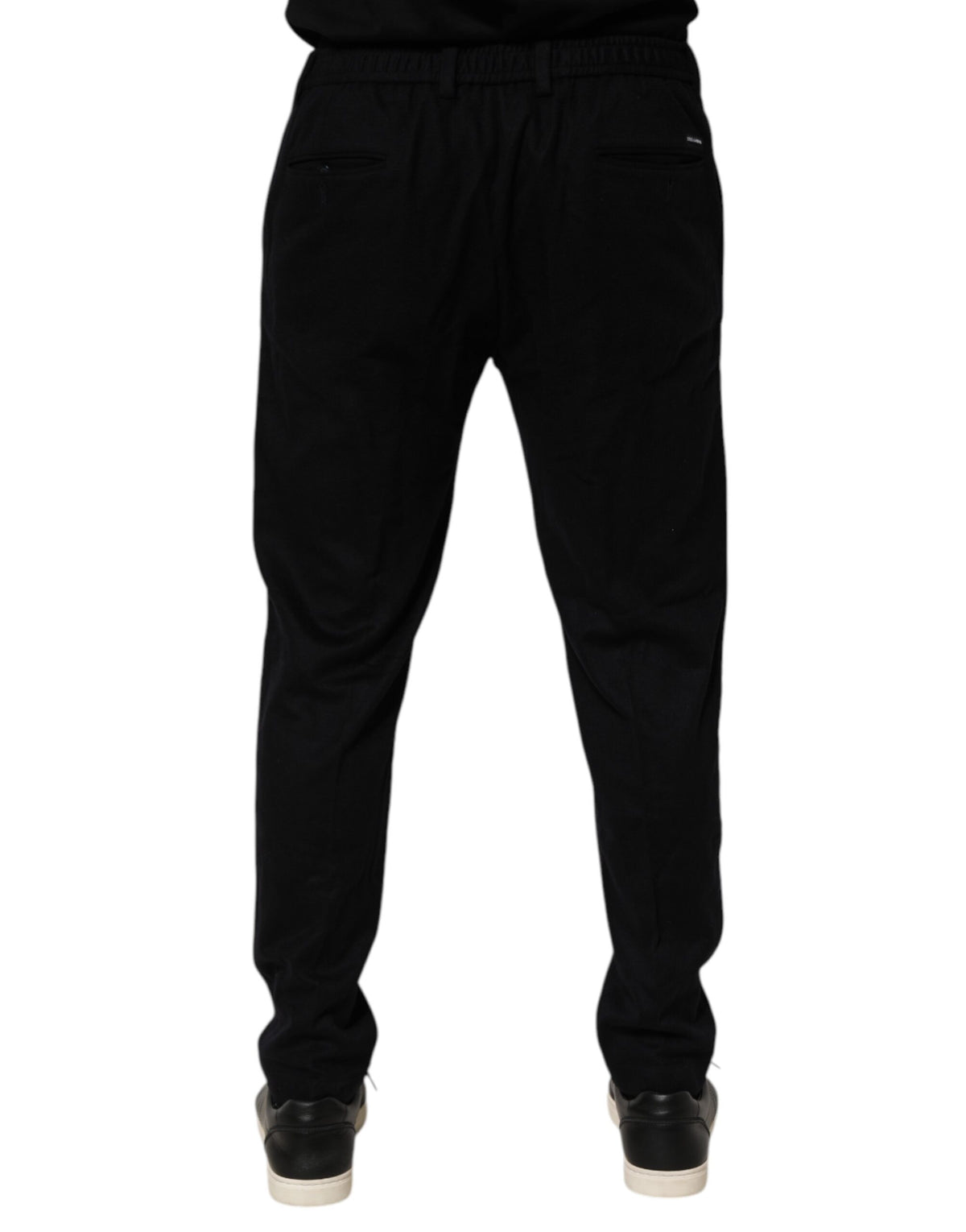 Robe en cachemire noir Dolce &amp; Gabbana, pantalon habillé