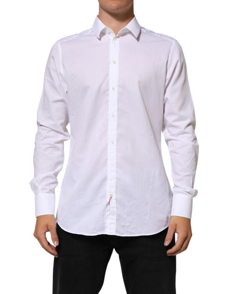 Chemise habillée Dolce &amp; Gabbana MARTINI en coton blanc pour homme