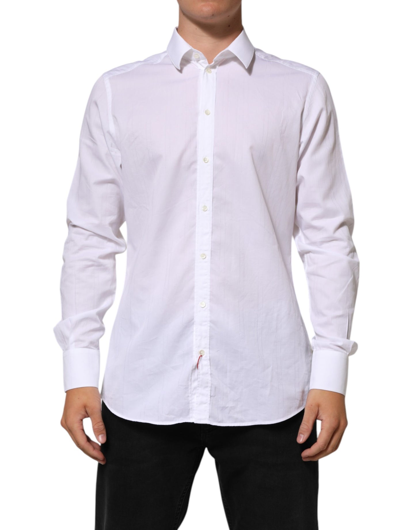 Chemise habillée Dolce &amp; Gabbana MARTINI en coton blanc pour homme