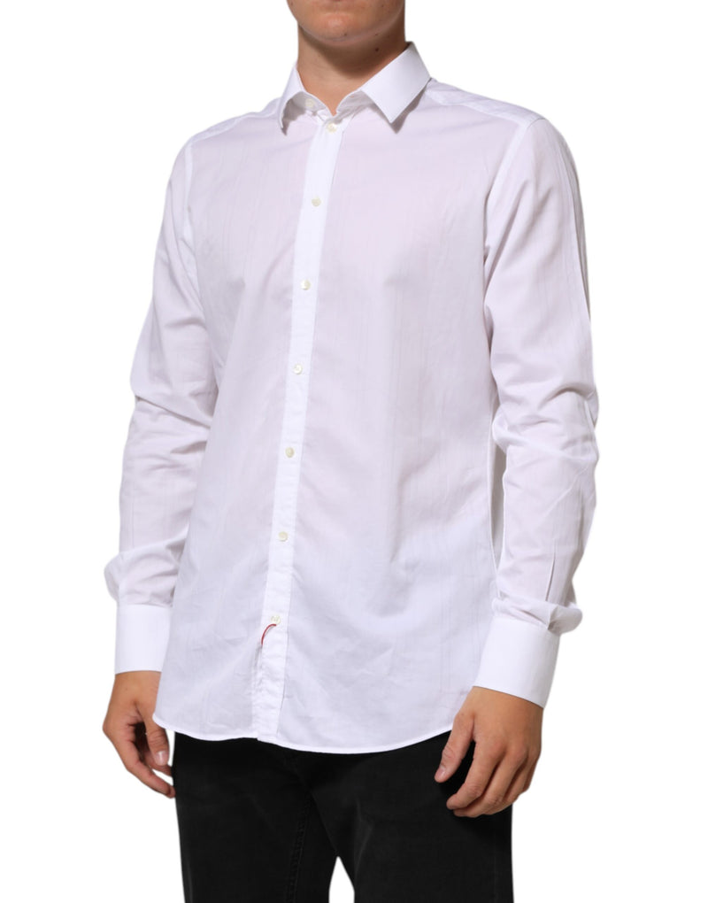 Chemise habillée Dolce &amp; Gabbana MARTINI en coton blanc pour homme