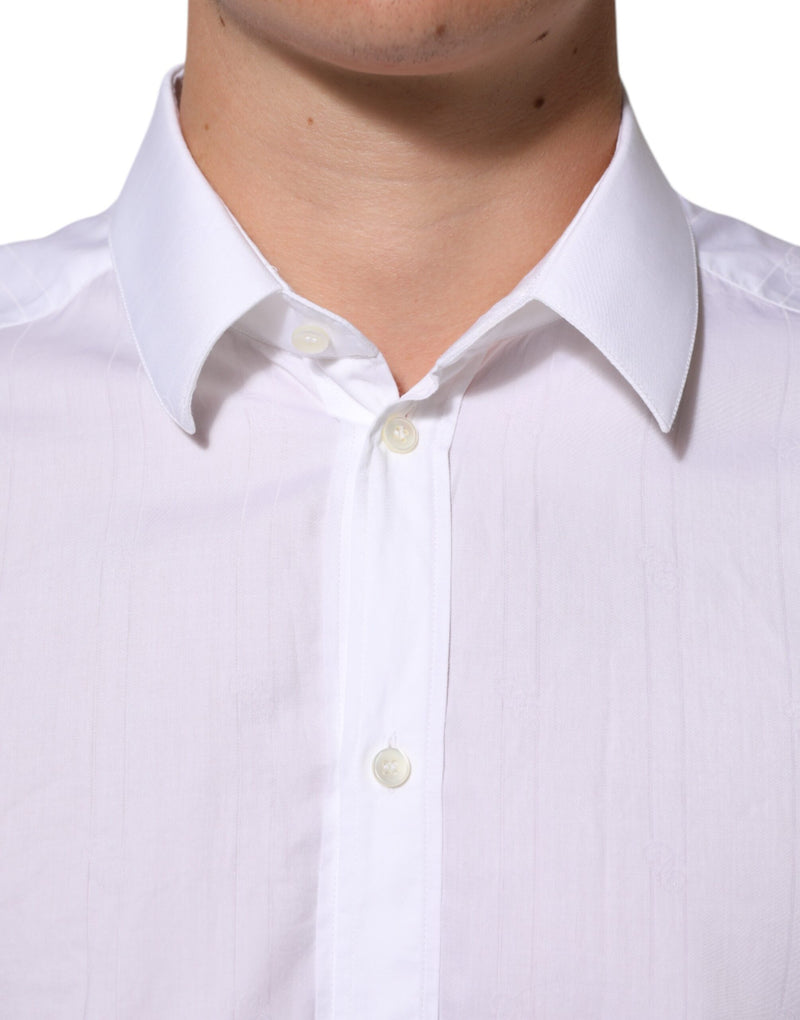 Chemise habillée Dolce &amp; Gabbana MARTINI en coton blanc pour homme