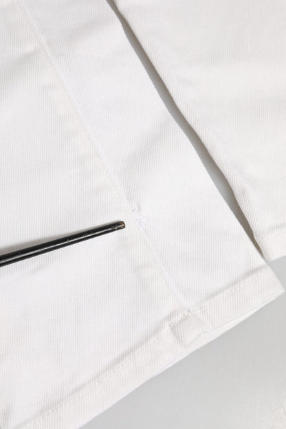 Dolce & Gabbana Off White Cotton Stretch Slim Fit Denim Jeans