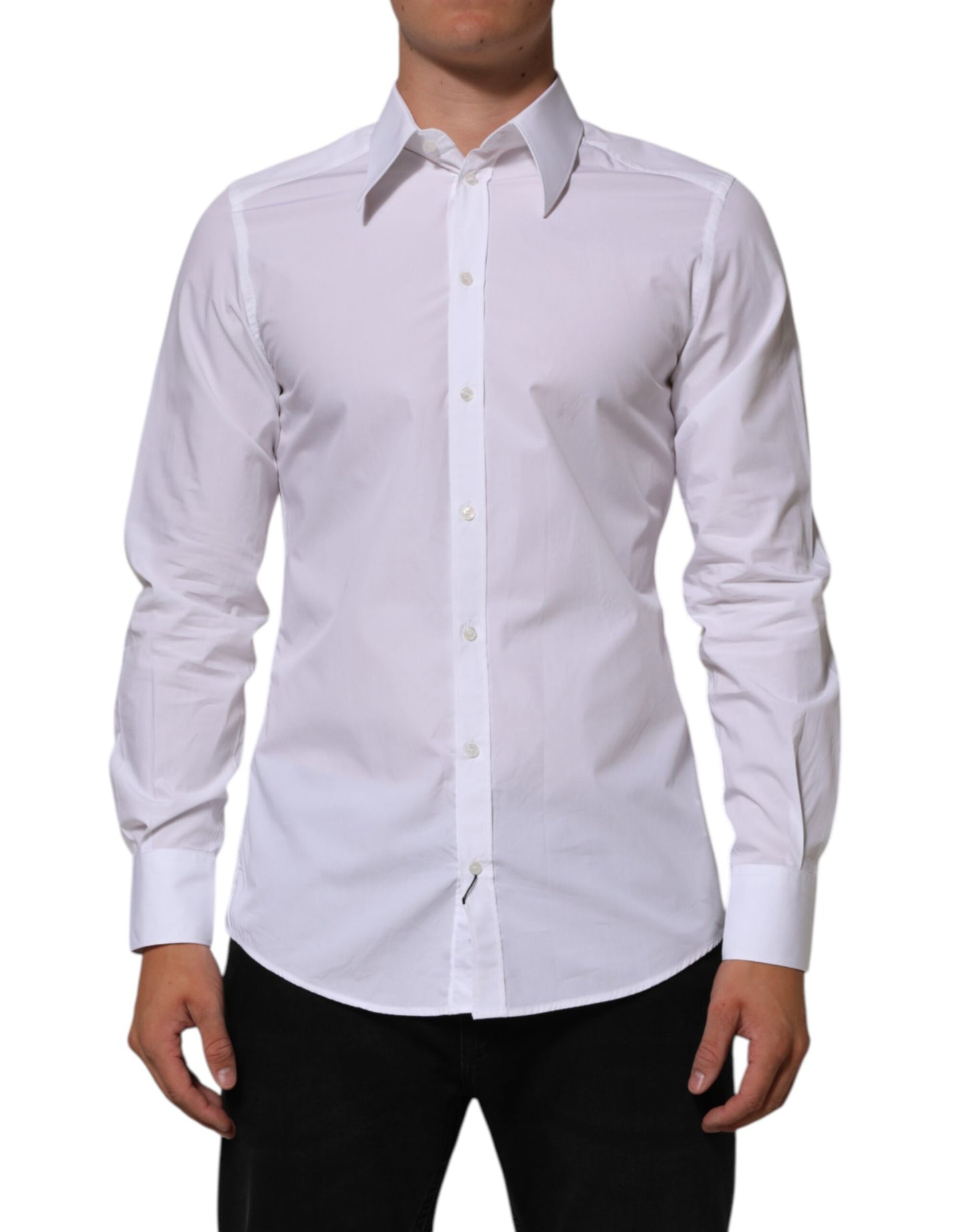Chemise habillée Dolce &amp; Gabbana MARTINI en coton blanc pour homme