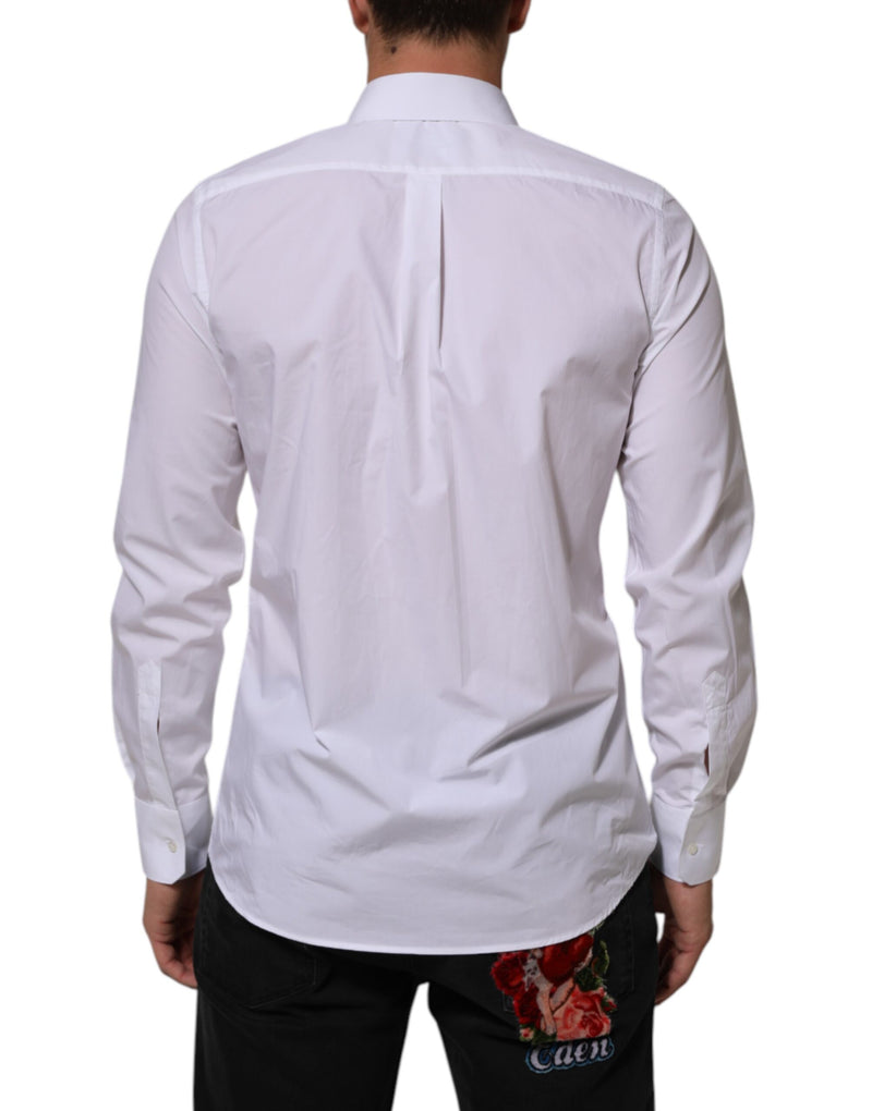 Chemise habillée Dolce &amp; Gabbana MARTINI en coton blanc pour homme