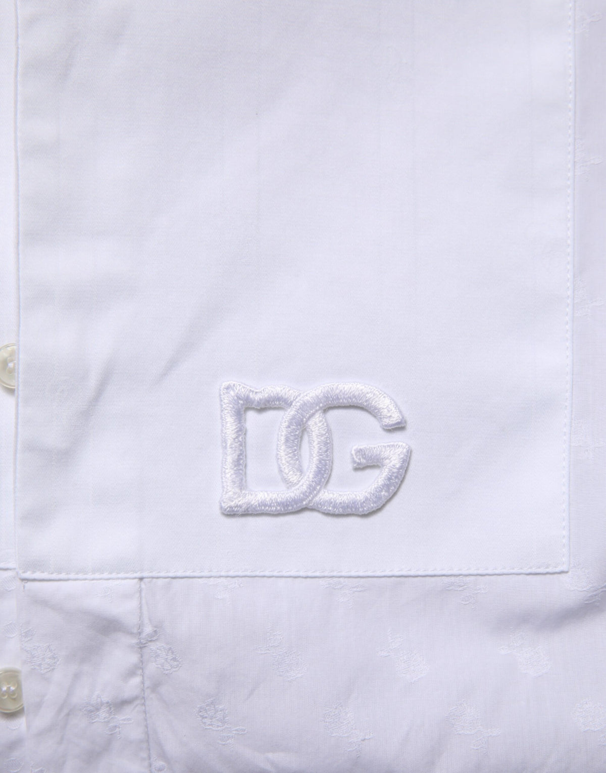 Chemise habillée Dolce &amp; Gabbana MARTINI en coton blanc à plastron