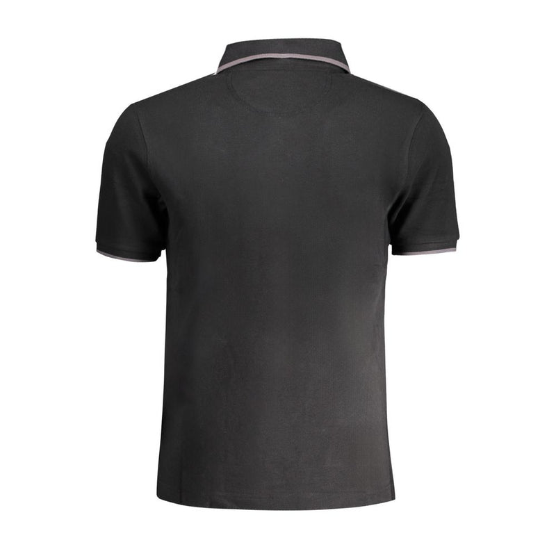 La Martina Black Cotton Polo Shirt - Stylish & Comfortable