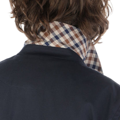 Veste en coton bleu Aquascutum
