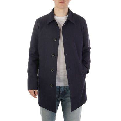 Manteau-pluie en coton bleu pour homme de la marque Aquascutum