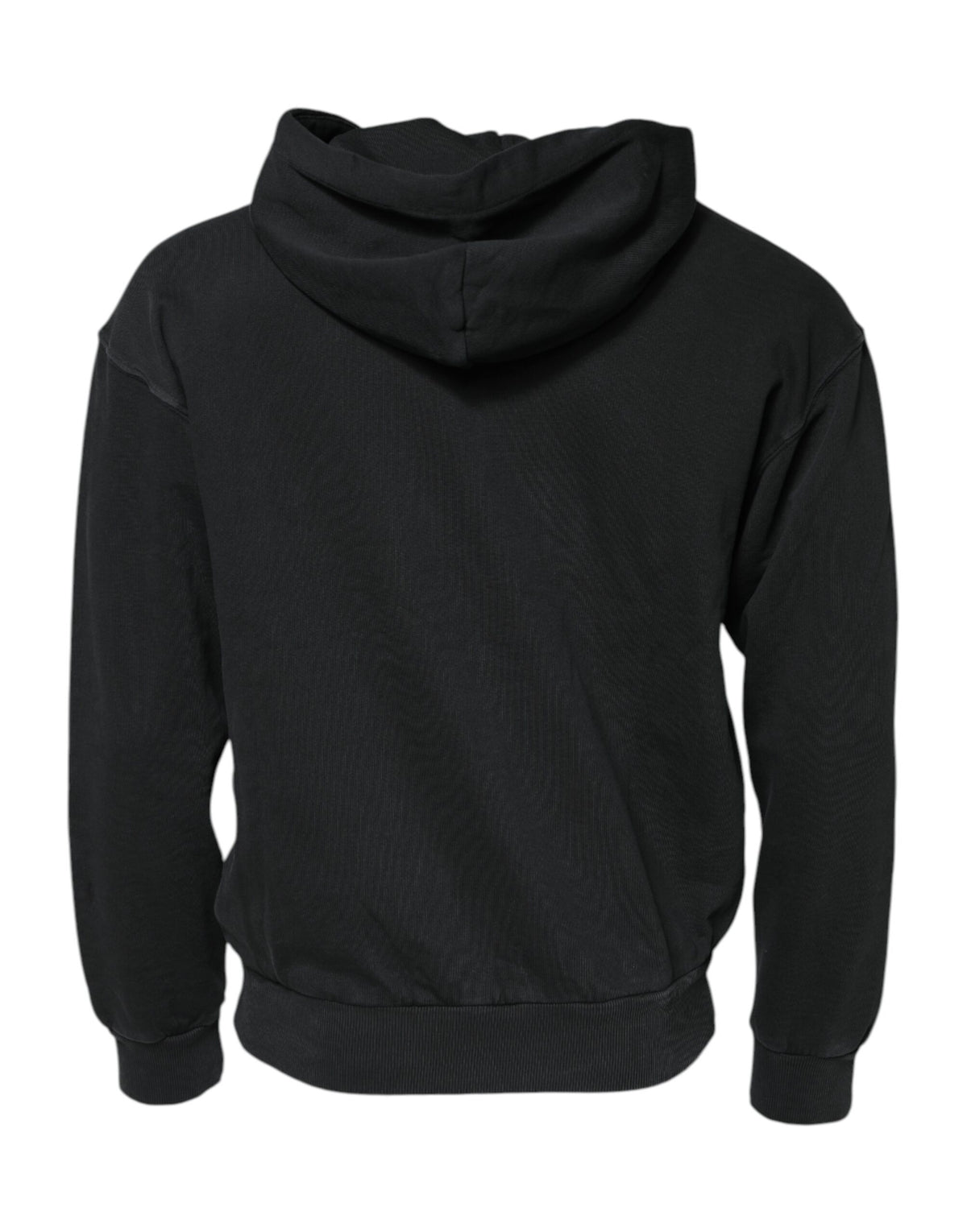 Sweat à capuche à fermeture éclair avec logo noir Dolce &amp; Gabbana
