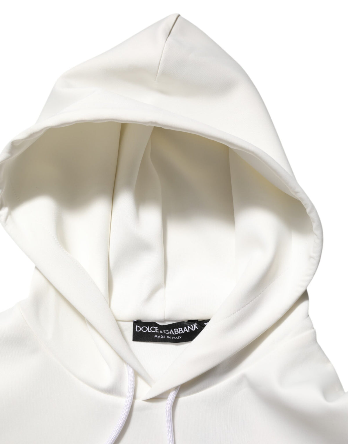 Sweat à capuche homme blanc avec logo Dolce &amp; Gabbana