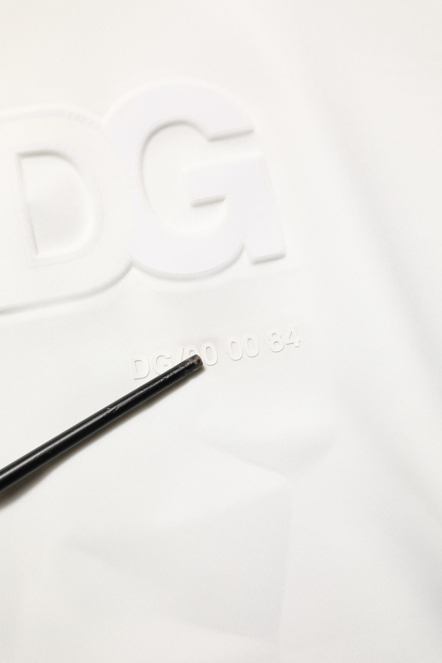 Dolce & Gabbana White Logo Hooded Men Sweatshirt  Sweater