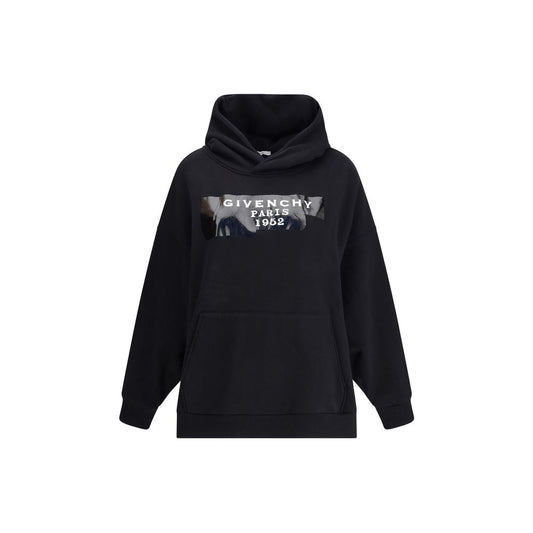 Givenchy capuchontruien van gauzefabriek met Givenchy-tape