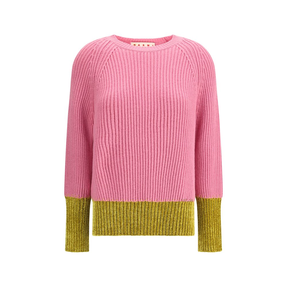Marni Color block wool Sweater