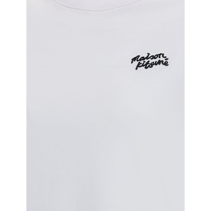 T-Shirt Femme Maison Kitsuné Contrast Logo