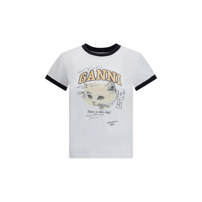 T-shirt Ganni à imprimé chaton