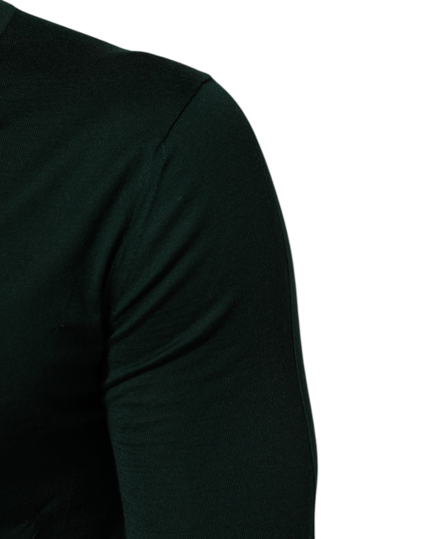 Dolce & Gabbana Dark Green Button Down Men Cardigan Sweater