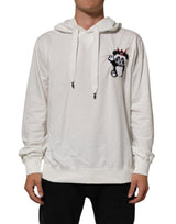 Sweat à capuche en coton blanc cassé avec panda Dolce &amp; Gabbana