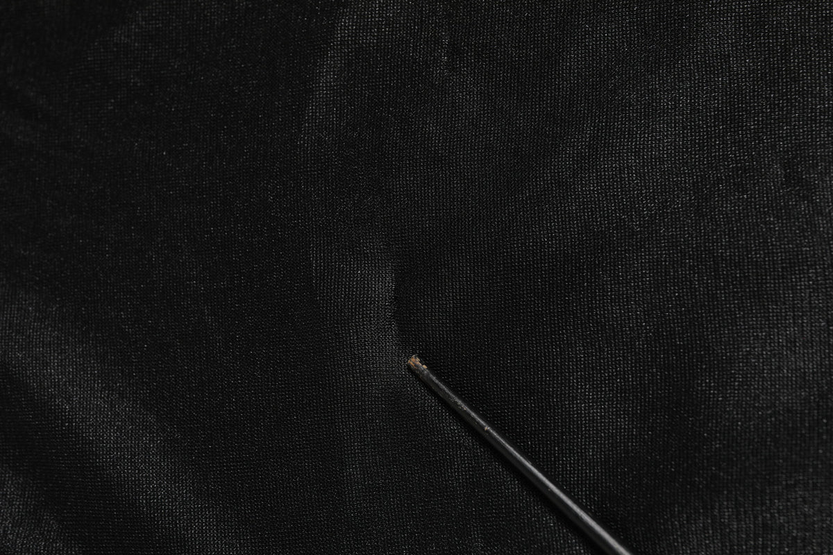 Sweat-shirt en polyester à col rond noir avec logo Dolce &amp; Gabbana