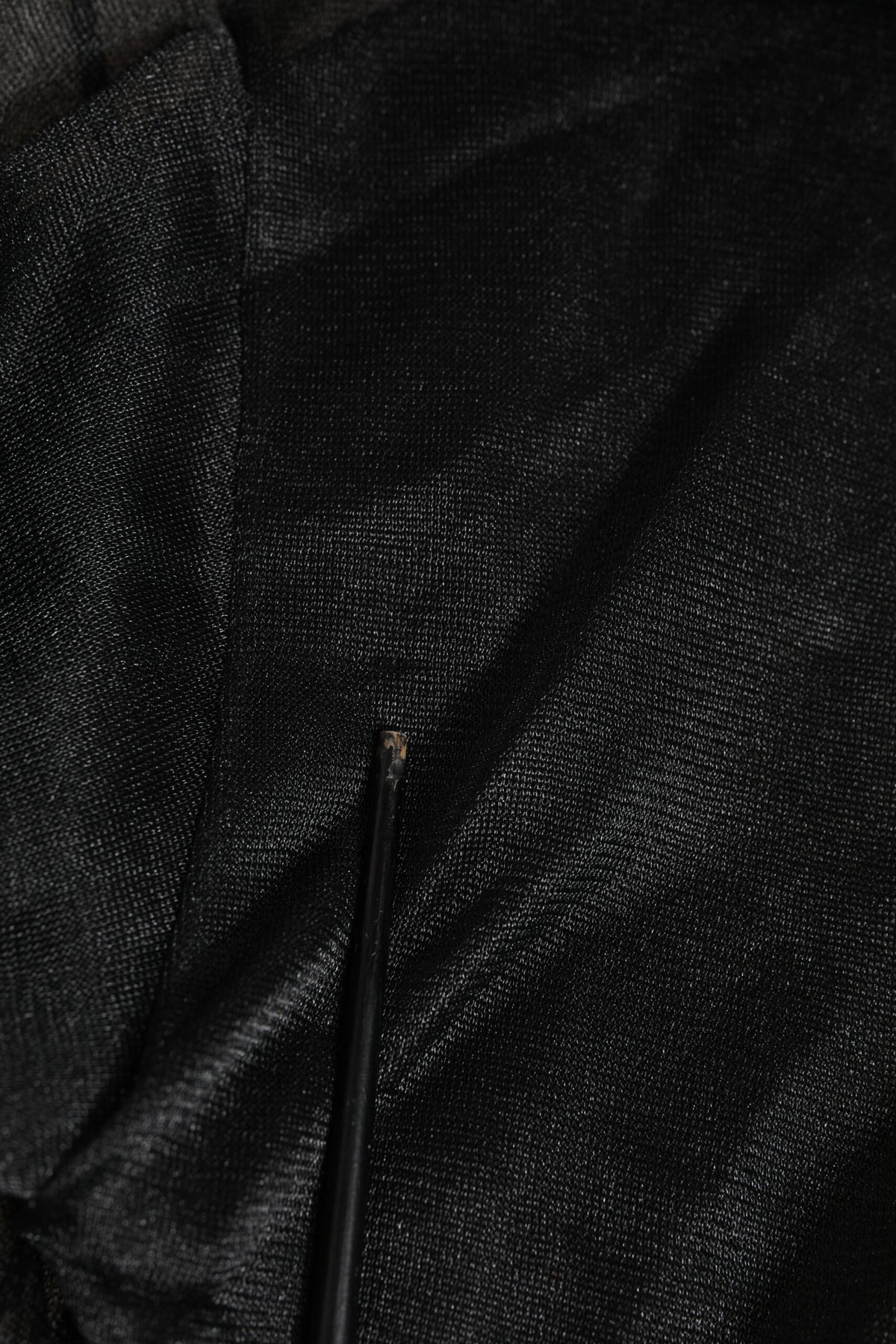 Sweat-shirt en polyester à col rond noir avec logo Dolce &amp; Gabbana