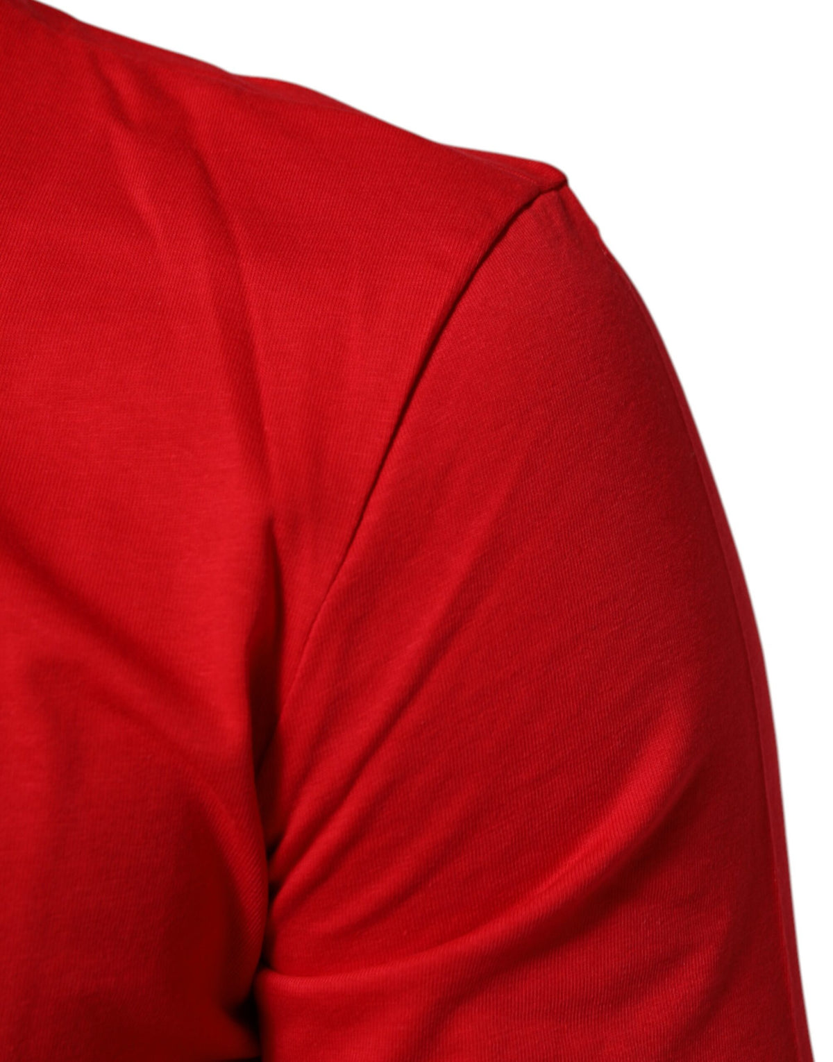 T-shirt à col rond en coton Dolce &amp; Gabbana Red Goodluck 2023