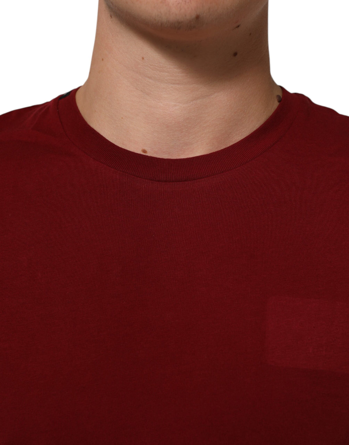 T-shirt à manches courtes à col rond avec logo marron de Dolce &amp; Gabbana