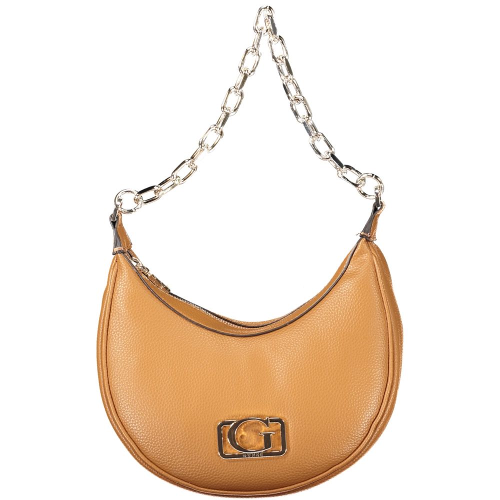 Guess Jeans CIRCE BAG - Élégante Sacoche Marron pour Femme