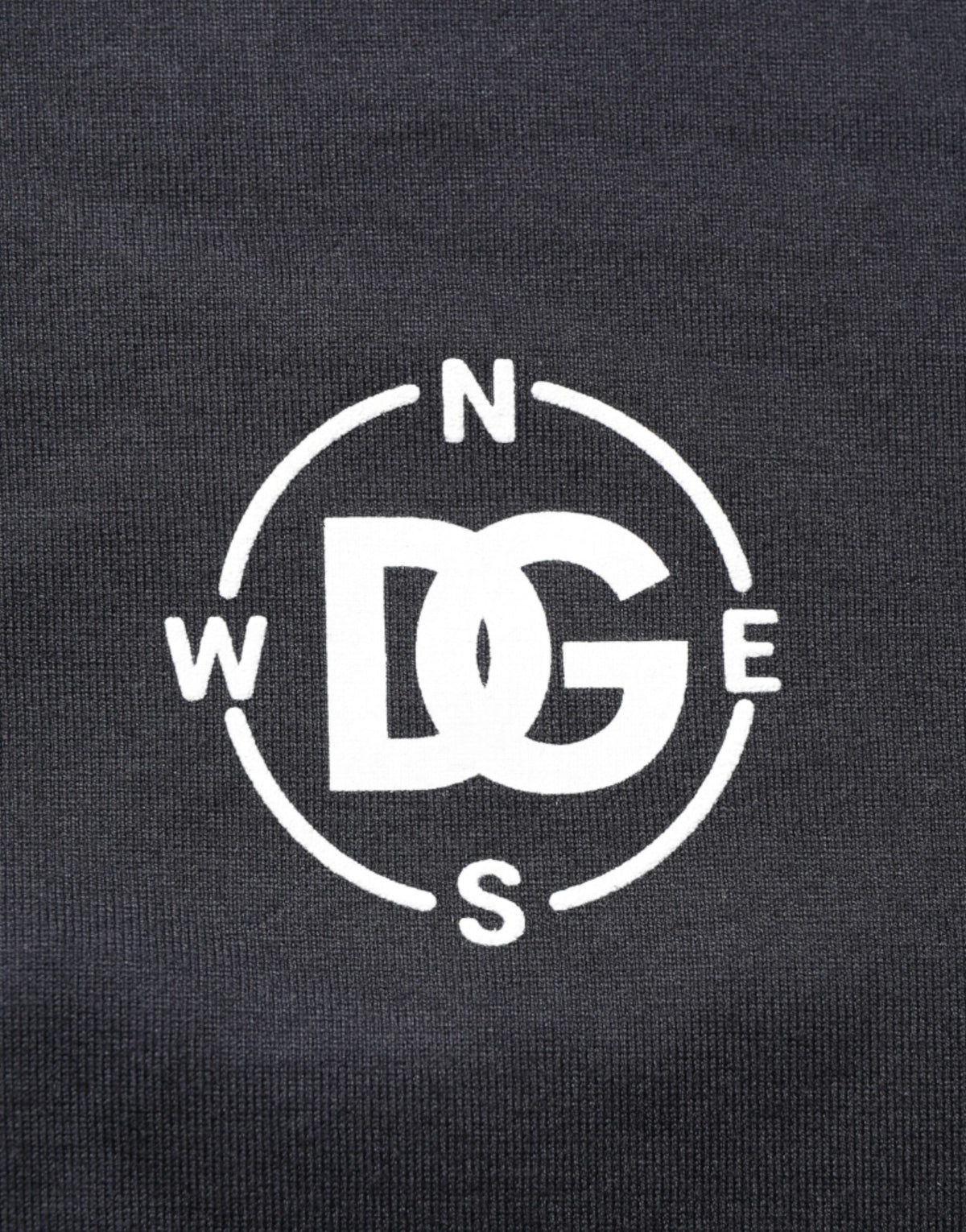 T-shirt Dolce &amp; Gabbana noir à logo boussole en coton et col rond