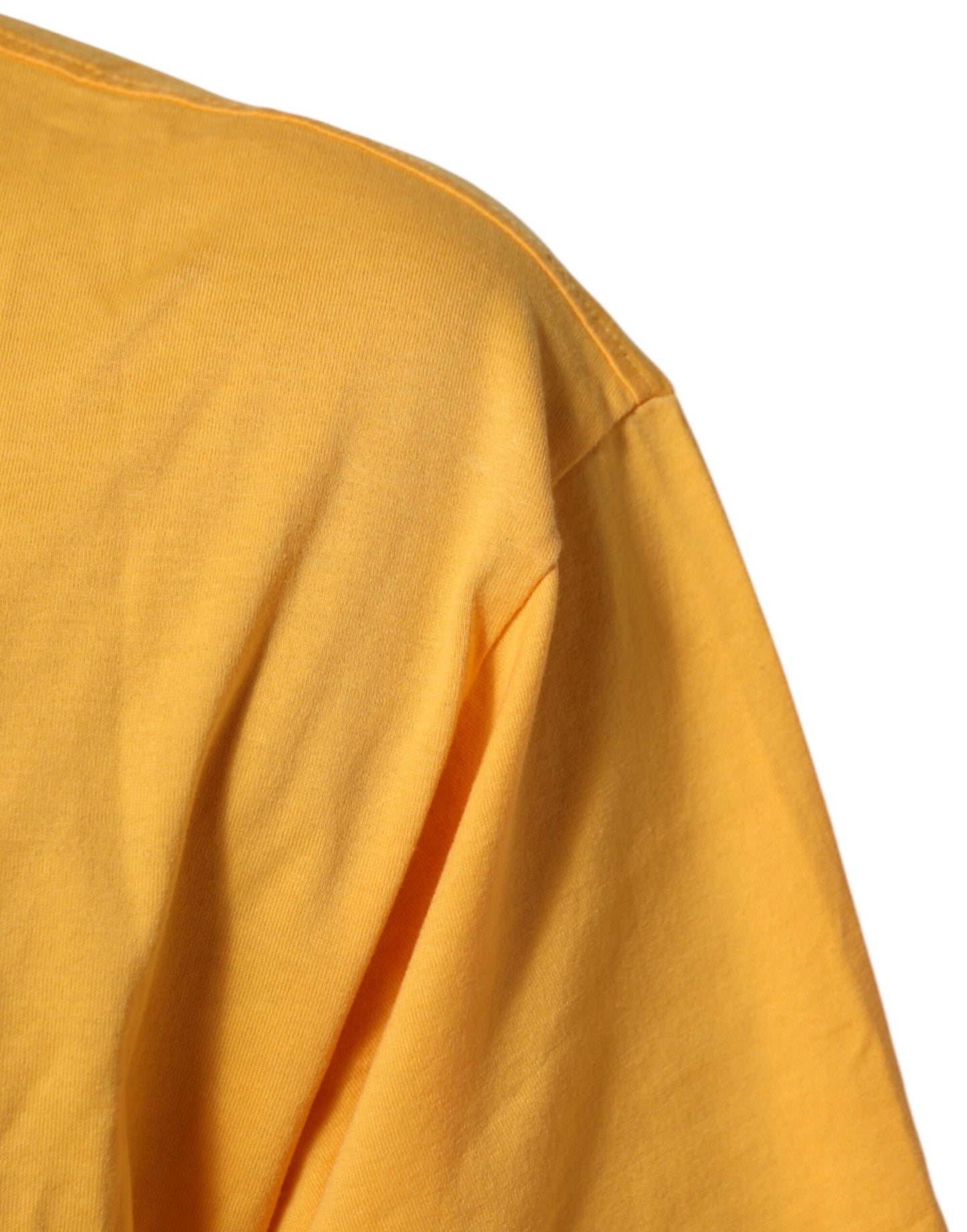 Dolce &amp; Gabbana Geel Secret Garden Bloemenpatroon Katoenen T-shirt met Ronde Hals