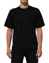 T-shirt Dolce &amp; Gabbana noir à col rond en coton pour homme