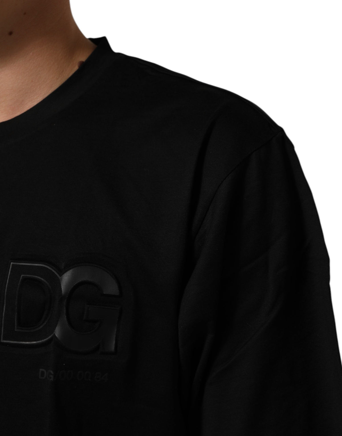 T-shirt Dolce &amp; Gabbana noir à col rond en coton pour homme