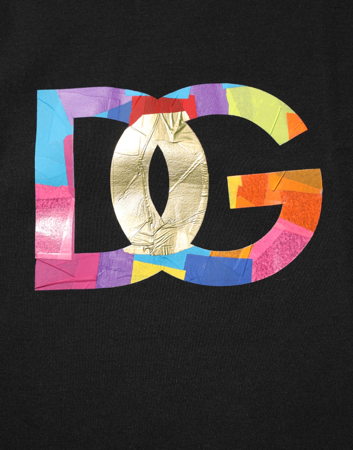 T-shirt Dolce &amp; Gabbana noir à logo imprimé en coton pour homme, col rond
