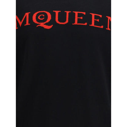 Pull en laine à logo Alexander McQueen