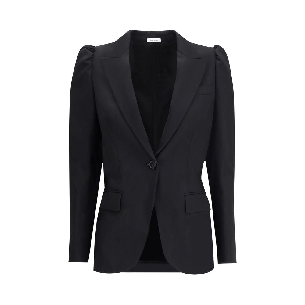 Alexander McQueen, veste noire à simple boutonnage