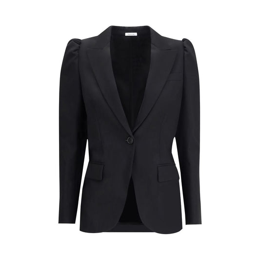 Alexander McQueen, veste noire à simple boutonnage