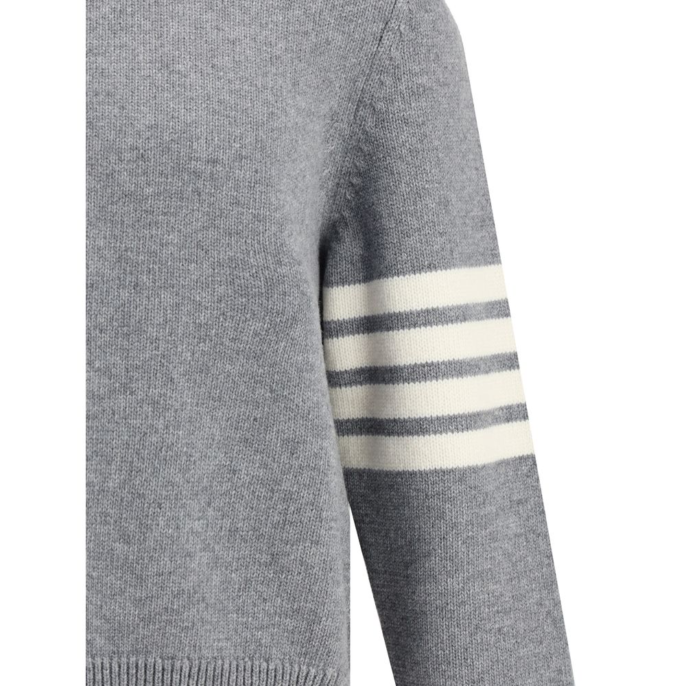 Pull Thom Browne avec motif intarsia à 4 bandes