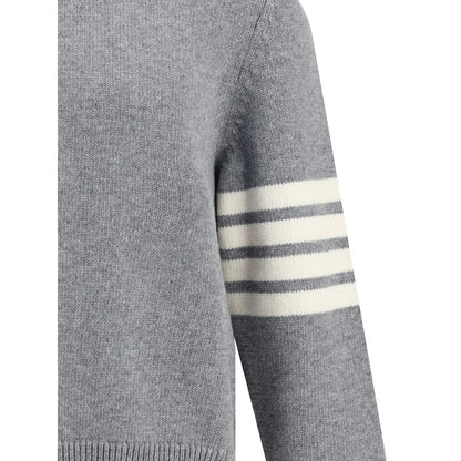 Pull Thom Browne avec motif intarsia à 4 bandes